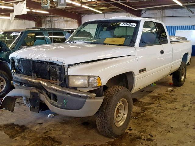 1B7KF2363WJ243601 - 1998 DODGE RAM 2500 WHITE photo 2