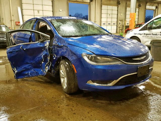 1C3CCCAB6FN688608 - 2015 CHRYSLER 200 LIMITE BLUE photo 1