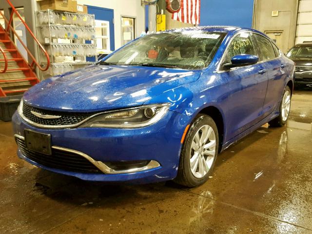 1C3CCCAB6FN688608 - 2015 CHRYSLER 200 LIMITE BLUE photo 2