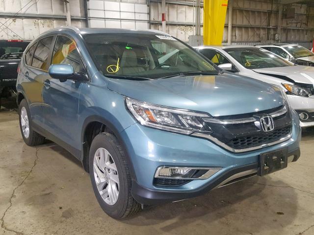 2HKRM4H73GH640138 - 2016 HONDA CR-V EXL BLUE photo 1