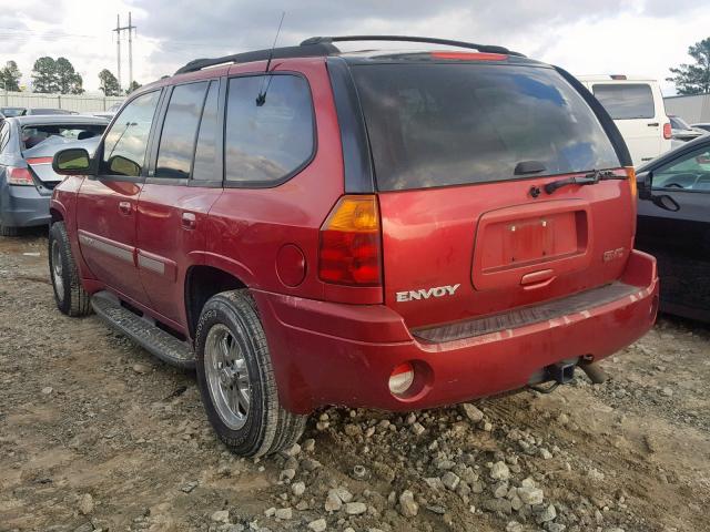 1GKDS13S222472176 - 2002 GMC ENVOY MAROON photo 3