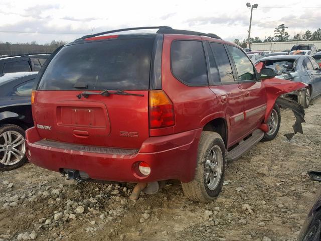 1GKDS13S222472176 - 2002 GMC ENVOY MAROON photo 4