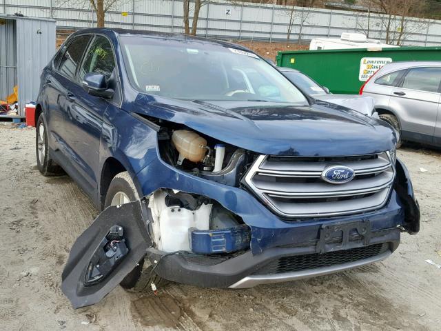 2FMPK4J95HBB77274 - 2017 FORD EDGE SEL BLUE photo 1