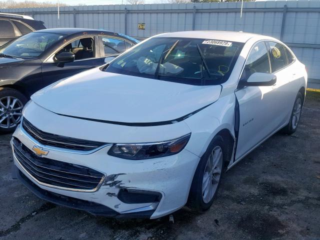 1G1ZD5ST1JF137620 - 2018 CHEVROLET MALIBU LT WHITE photo 2