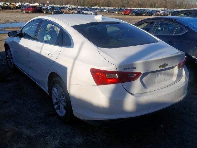 1G1ZD5ST1JF137620 - 2018 CHEVROLET MALIBU LT WHITE photo 3