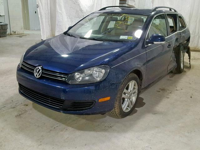 3VWML7AJ4BM667787 - 2011 VOLKSWAGEN JETTA TDI BLUE photo 2