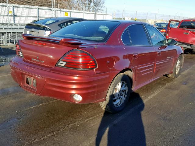 1G2NF52E42M575101 - 2002 PONTIAC GRAND AM S MAROON photo 4