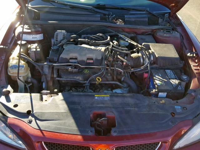 1G2NF52E42M575101 - 2002 PONTIAC GRAND AM S MAROON photo 7