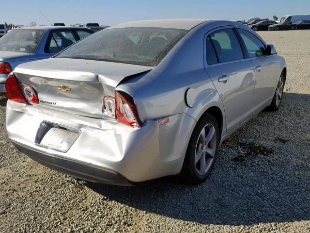 1G1ZC5E13BF391148 - 2011 CHEVROLET MALIBU 1LT 银色 照片 4
