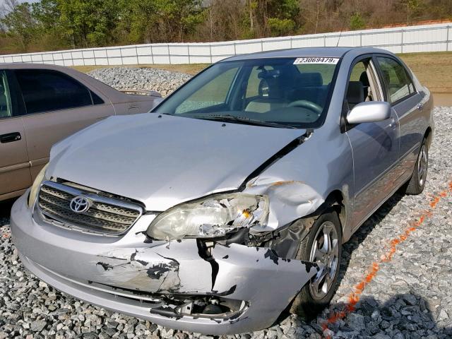 1NXBR32E08Z937391 - 2008 TOYOTA COROLLA CE SILVER photo 2