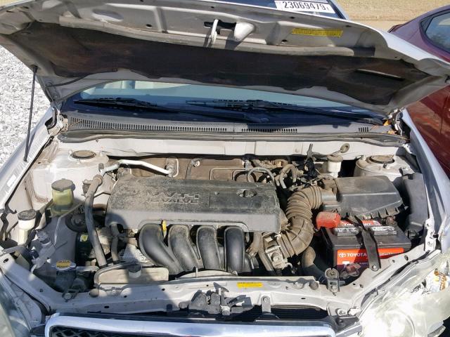 1NXBR32E08Z937391 - 2008 TOYOTA COROLLA CE SILVER photo 7