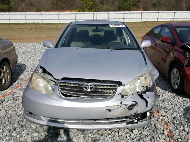 1NXBR32E08Z937391 - 2008 TOYOTA COROLLA CE SILVER photo 9