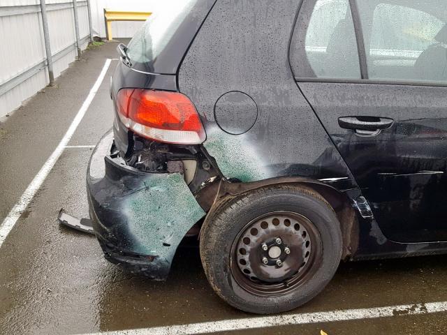 WVWDB7AJ0CW268057 - 2012 VOLKSWAGEN GOLF 黑色 照片 9