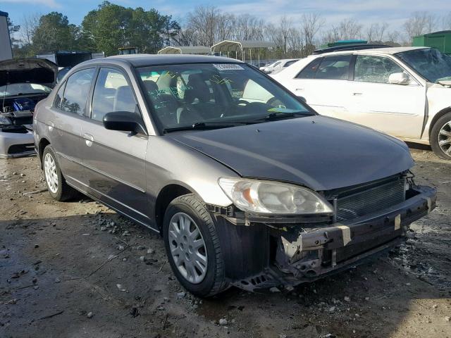 2HGES16574H565700 - 2004 HONDA CIVIC LX GRAY photo 1