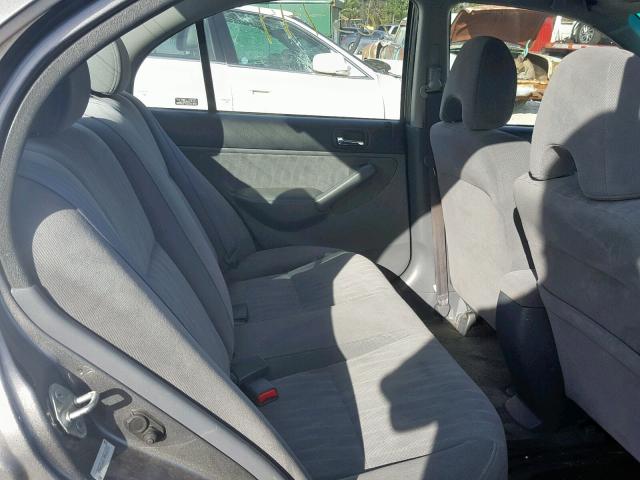 2HGES16574H565700 - 2004 HONDA CIVIC LX GRAY photo 6