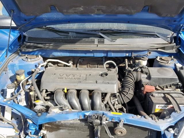 2T1KR32E37C685314 - 2007 TOYOTA COROLLA MA BLUE photo 7