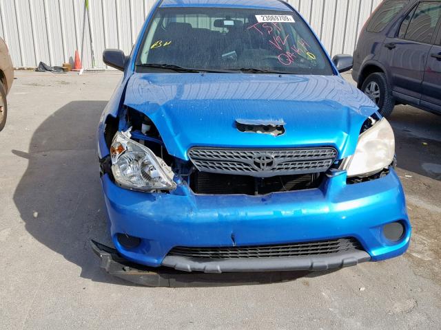 2T1KR32E37C685314 - 2007 TOYOTA COROLLA MA BLUE photo 9