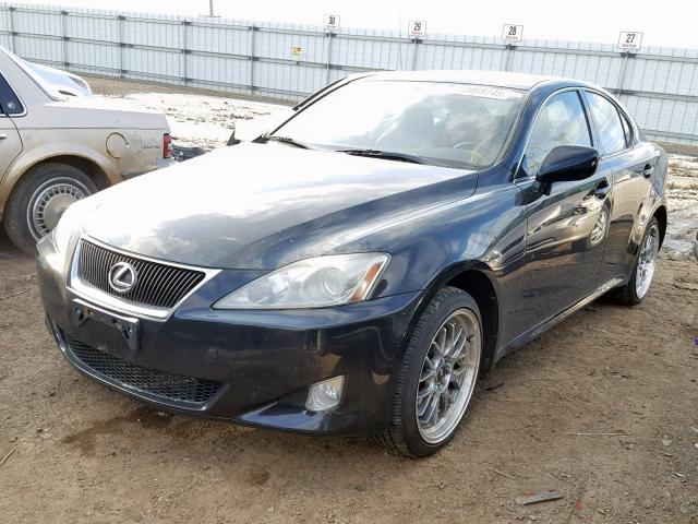 JTHCK262162001312 - 2006 LEXUS IS 250 BLACK photo 2