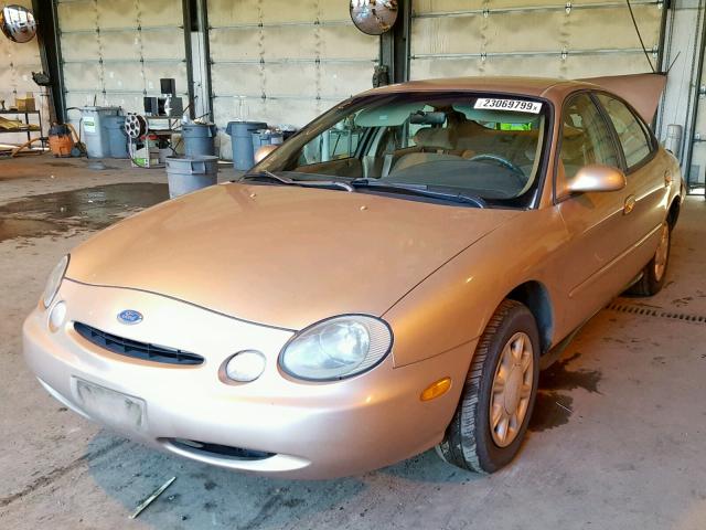 1FALP52U3TG176354 - 1996 FORD TAURUS GL TAN photo 2