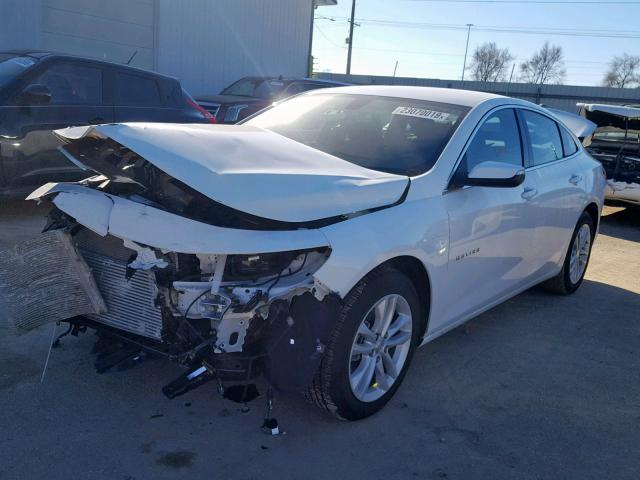 1G1ZD5ST0JF276007 - 2018 CHEVROLET MALIBU LT WHITE photo 2