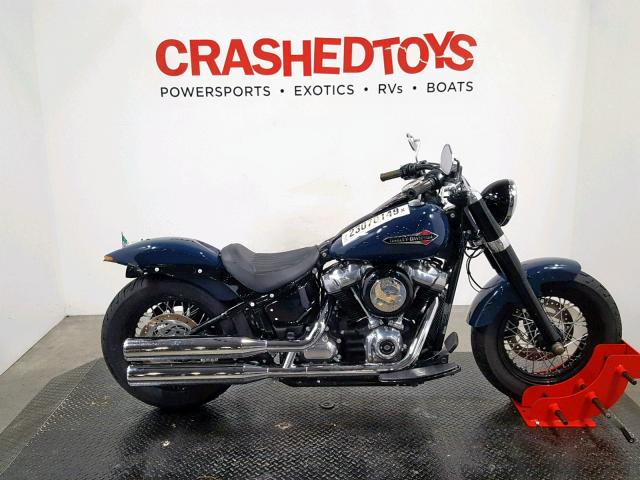 1HD1YDJ10KC014699 - 2019 HARLEY-DAVIDSON FLSL BLUE photo 1