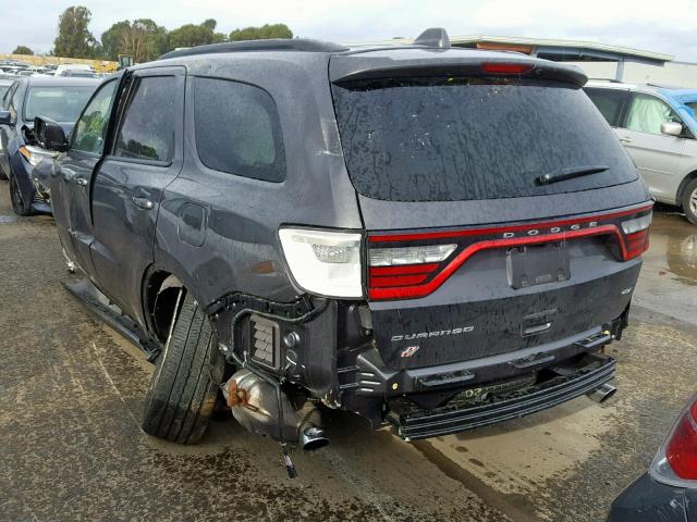 1C4RDJDGXJC414623 - 2018 DODGE DURANGO GT GRAY photo 3