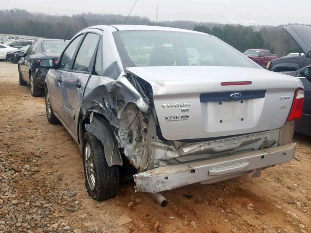 1FAFP34NX6W187966 - 2006 FORD FOCUS ZX4 SILVER photo 3