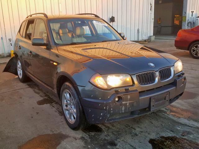 WBXPA734X4WB26099 - 2004 BMW X3 2.5I GREEN photo 1