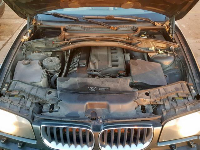 WBXPA734X4WB26099 - 2004 BMW X3 2.5I GREEN photo 7