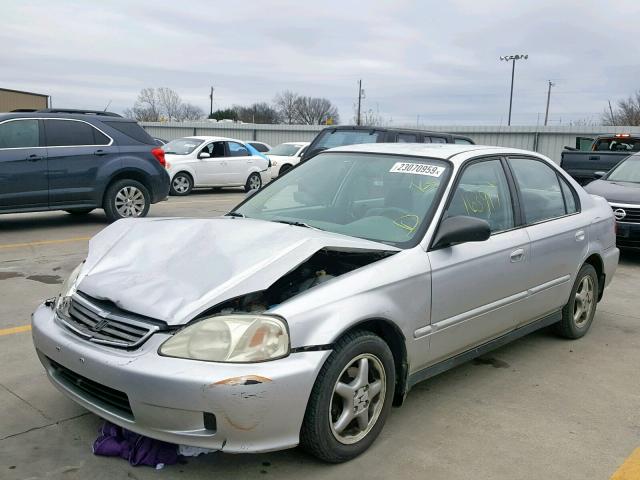 2HGEJ6612YH563372 - 2000 HONDA CIVIC BASE Gümüş foto 2