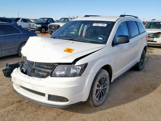 3C4PDCABXHT708291 - 2017 DODGE JOURNEY SE WHITE photo 2