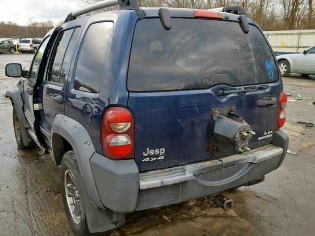 1J4GL38K75W723064 - 2005 JEEP LIBERTY RE BLUE photo 3