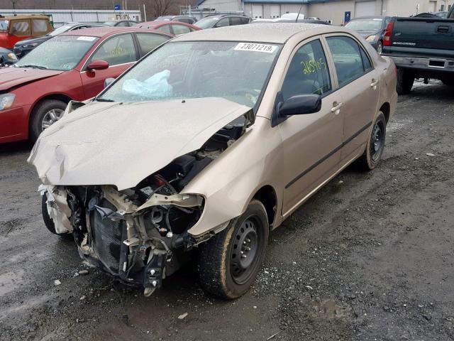 2T1BR32E97C784641 - 2007 TOYOTA COROLLA CE GOLD photo 2