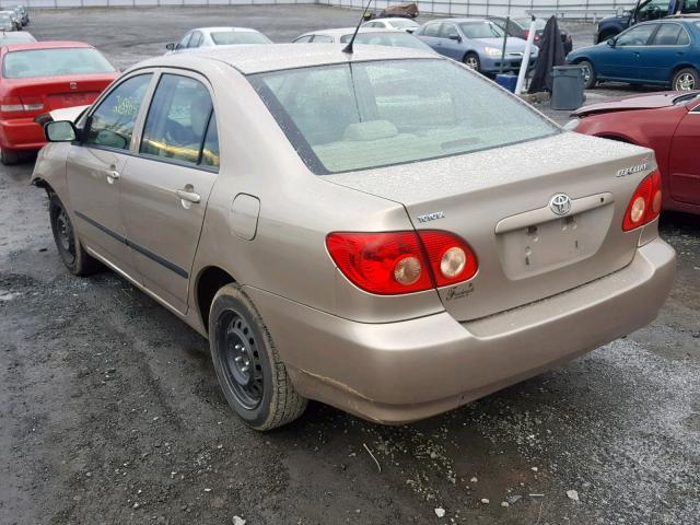 2T1BR32E97C784641 - 2007 TOYOTA COROLLA CE GOLD photo 3