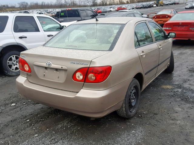 2T1BR32E97C784641 - 2007 TOYOTA COROLLA CE GOLD photo 4