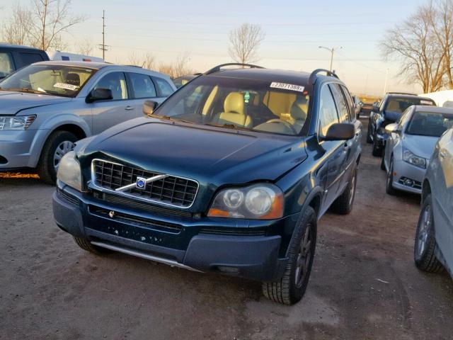 YV1CZ91HX41037319 - 2004 VOLVO XC90 T6 GREEN photo 2