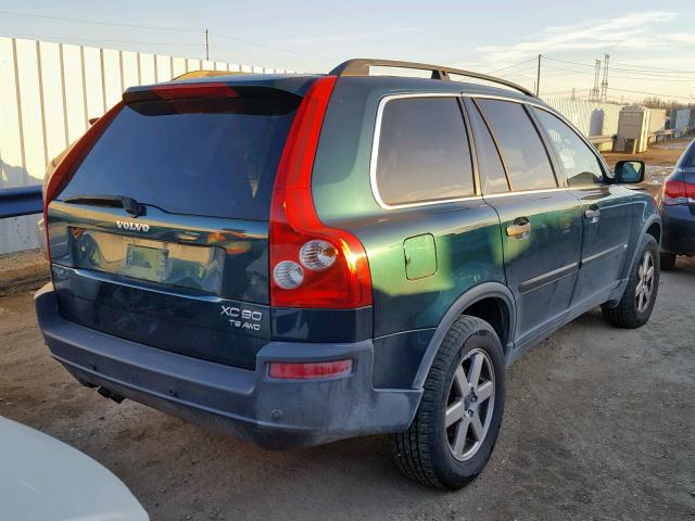 YV1CZ91HX41037319 - 2004 VOLVO XC90 T6 GREEN photo 4