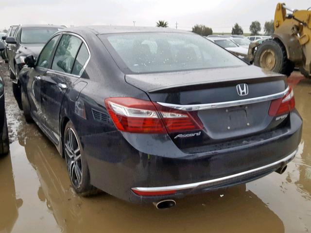 1HGCR2E56HA286544 - 2017 HONDA ACCORD SPO 黑色 照片 3