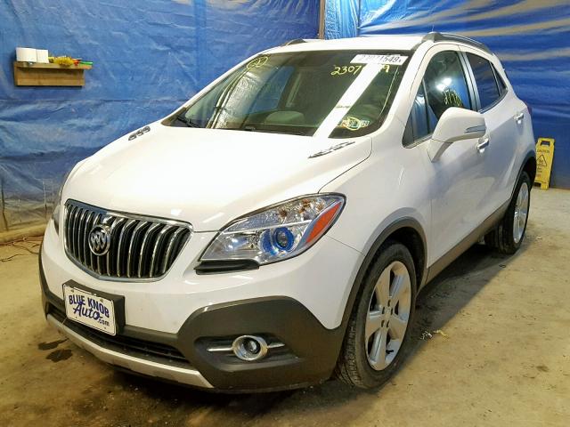 KL4CJBSB6GB523049 - 2016 BUICK ENCORE CON WHITE photo 2