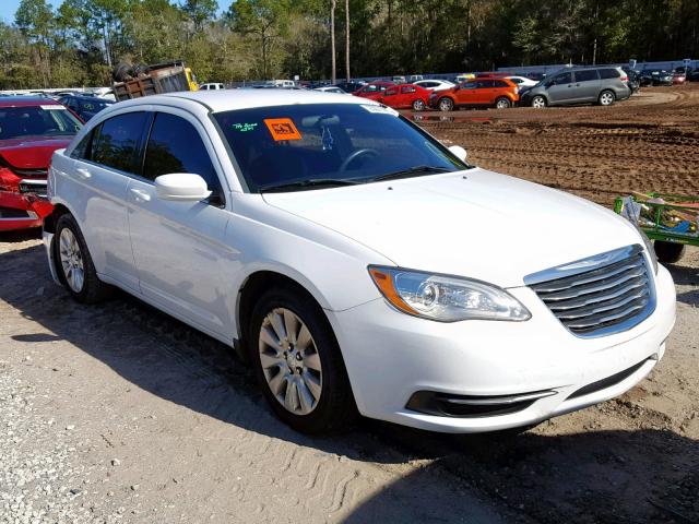 1C3CCBAB9EN204956 - 2014 CHRYSLER 200 LX WHITE photo 1