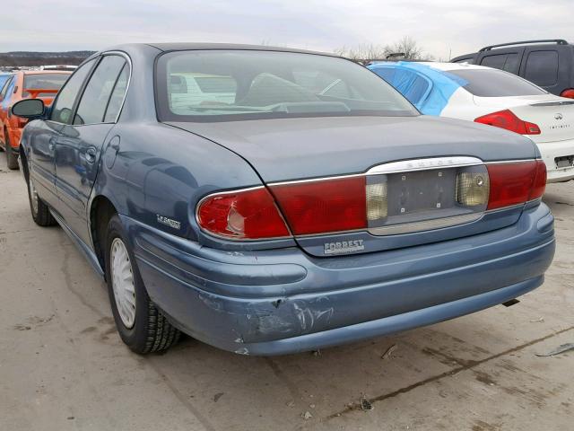 1G4HP54K324214625 - 2002 BUICK LESABRE CU BLUE photo 3