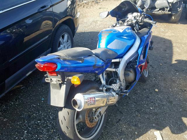 JKAZX4J108A073838 - 2008 KAWASAKI ZX600 J1 BLUE photo 4