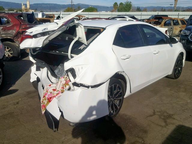 2T1BURHE7JC017239 - 2018 TOYOTA COROLLA L თეთრი ფოტო 4