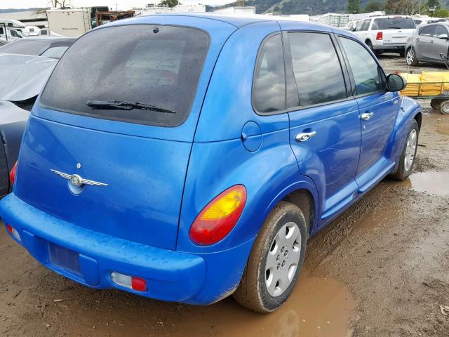 3C4FY48B54T349230 - 2004 CHRYSLER PT CRUISER BLUE photo 4