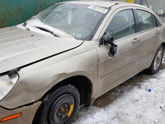 1C3LC56K67N537449 - 2007 CHRYSLER SEBRING TO GOLD photo 9