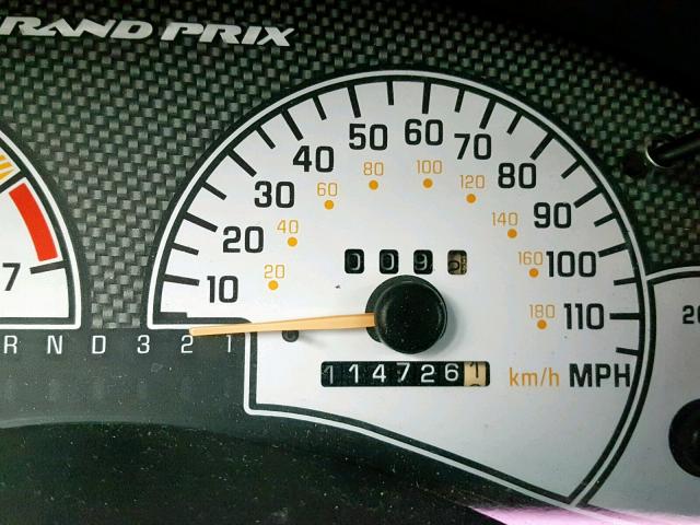 1G2WP52K43F118785 - 2003 PONTIAC GRAND PRIX BLUE photo 8