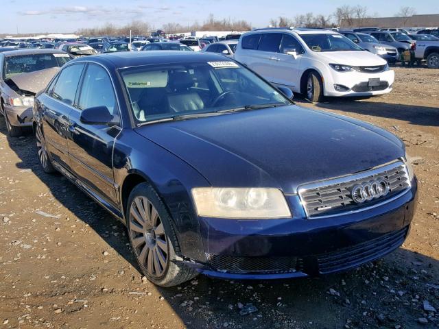 WAUML44E24N009018 - 2004 AUDI A8 L QUATT BLUE photo 1