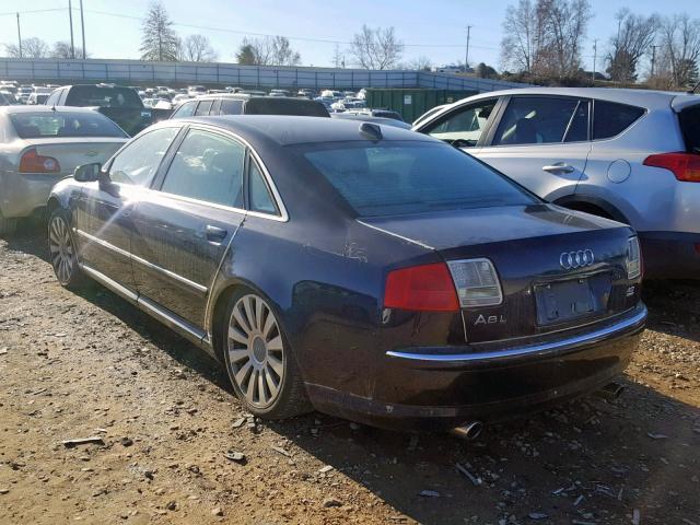 WAUML44E24N009018 - 2004 AUDI A8 L QUATT BLUE photo 3