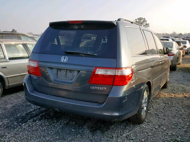 5FNRL38645B027865 - 2005 HONDA ODYSSEY EX GRAY photo 4