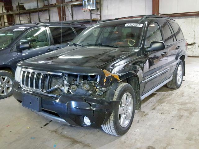 1J8GW68J74C402513 - 2004 JEEP GRAND CHER Қара фото 2